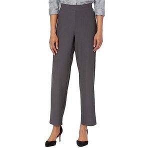 NWT Eileen Fisher Washable Stretch Crepe Slim Pant Ankle Length Small S Ash Gray